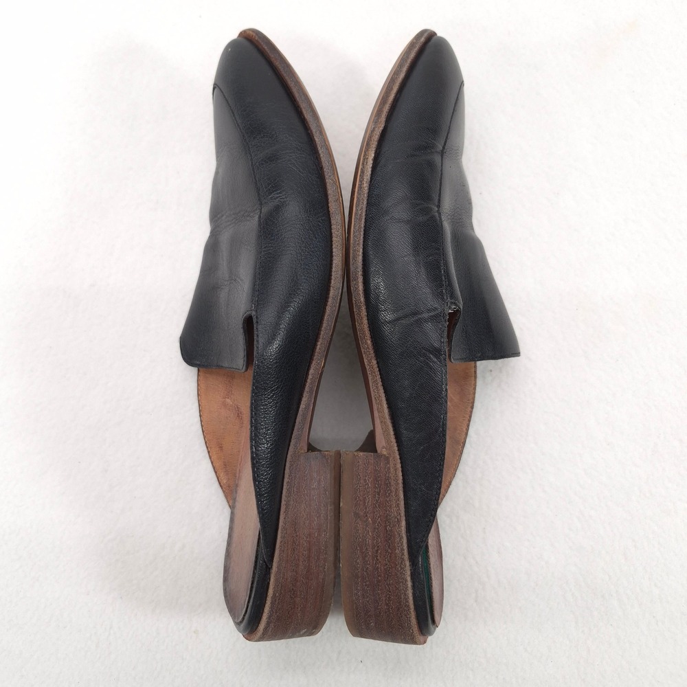 Madewell Frances Loafer Mule Black Leather Size 9 Pointed Toe Minimalist Classic - Picture 9 of 12